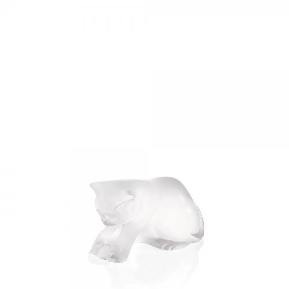 Vessière Cristaux Bestiaire|Animaux Cristal|Chaton joueur lalique