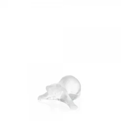 Vessière Cristaux Figurines Miniature Cristal|Sculptures Et Figurines|Chaton joueur lalique