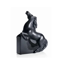 Vessière Cristaux Sculptures Et Figurines|Bestiaire|Cheval kazak noir lalique gm