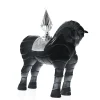 Vessière Cristaux Bestiaire|Animaux Cristal|Cheval porteur de feu noir daum
