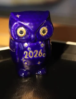 Vessière Cristaux Animaux|Animaux Cristal|Chouette bleu nuit 2026 Émaux de Longwy 500 ex