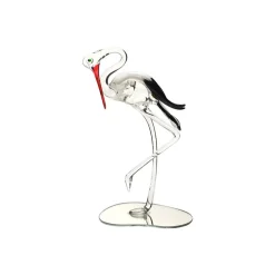 Vessière Cristaux Bestiaire|Animaux Cristal|Cigogne cristal sur miroir
