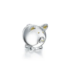 Vessière Cristaux Bestiaire|Animaux Cristal|Cochon clair or baccarat