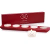 Vessière Cristaux Bougies Baccarat|Coffret de bougies tea-lights rouge 540