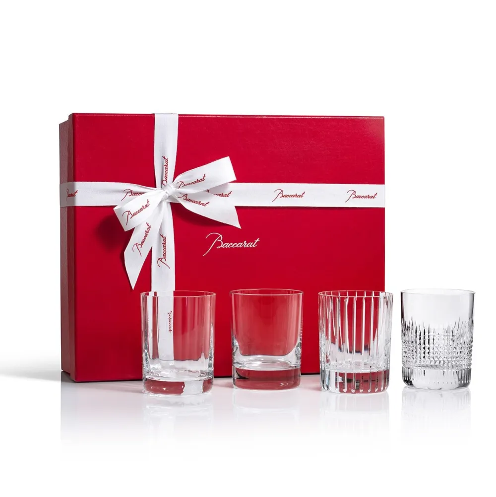 Vessière Cristaux Art De La Table|Coffrets Verres Cristal|Coffret gobelets 4 éléments baccarat