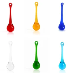 Vessière Cristaux Décoration|Ornements Cristal|Coffret Ornement goutte en verre X6