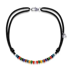 Vessière Cristaux Colliers Cristal|Colliers|Collier Arlequin verre de Murano Michaël Vessière