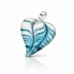 Vessière Cristaux Pendentifs Cristal|Pendentifs|Collier Cœur de Feu bleu cordon