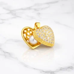 Vessière Cristaux Pendentifs Cristal|Pendentifs|Collier cœur mon trésor