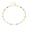 Vessière Cristaux Colliers Cristal|Colliers|Collier de perles ras de cou bohème Multicolor