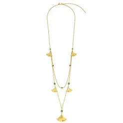 Vessière Cristaux Colliers Cristal|Colliers|Collier ginkgo lalique