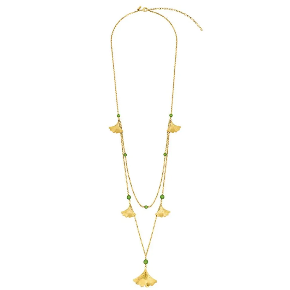 Vessière Cristaux Colliers Cristal|Colliers|Collier ginkgo lalique