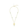Vessière Cristaux Bijoux|Colliers Cristal|Collier ginkgo petit modèle lalique
