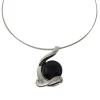 Vessière Cristaux Pendentifs Cristal|Pendentifs|Collier noir belissima