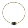 Vessière Cristaux Bijoux|Colliers Cristal|Collier nysa cristal noir lalique