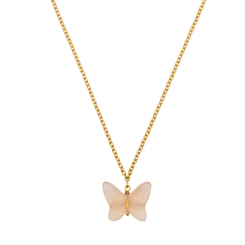 Vessière Cristaux Bijoux|Colliers Cristal|Collier papillon lalique