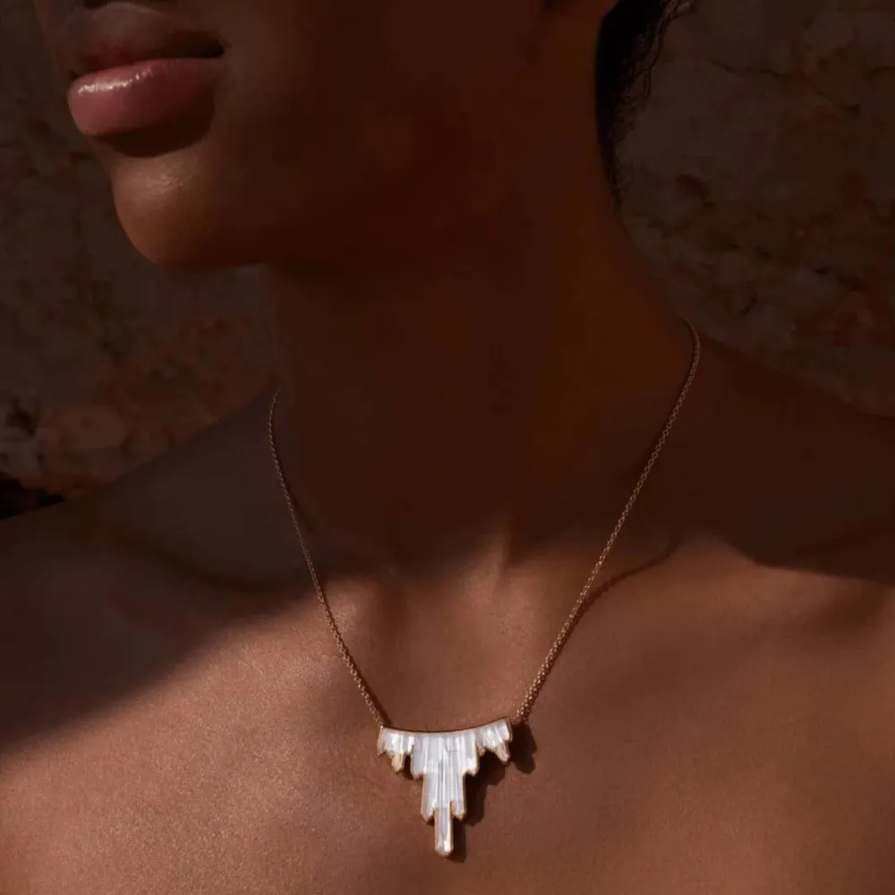 Vessière Cristaux Colliers Cristal|Colliers|Collier Terramineral 3 cristaux Lalique
