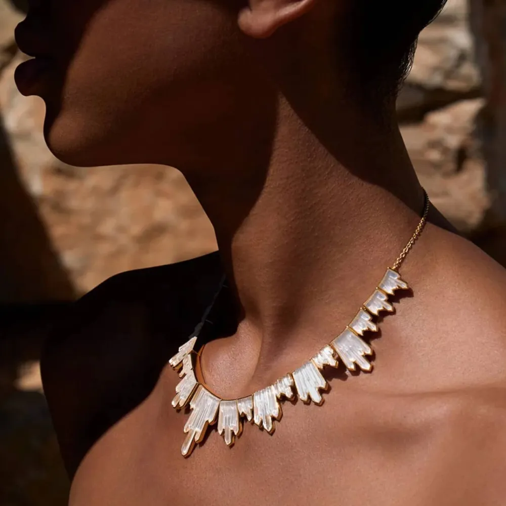 Vessière Cristaux Bijoux|Colliers Cristal|Collier Terramineral 21 cristaux Lalique