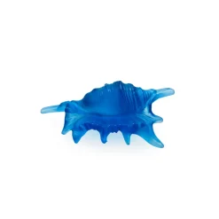 Vessière Cristaux Bestiaire|Sculptures Cristal|Coquillage pm bleu daum