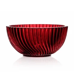 Vessière Cristaux Coupes, Coupelles Et Photophores|Coupes Cristal|Coupe à fruit cristal Amazone rouge