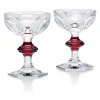 Vessière Cristaux Verre En Cristal Taillé|Art De La Table|Coupe champagne harcourt bouton rouge x2 baccarat