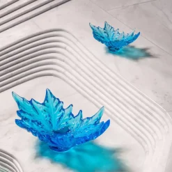 Vessière Cristaux Coupes, Coupelles Et Photophores|Coupes Cristal|Coupe champs-élysées turquoise Lalique