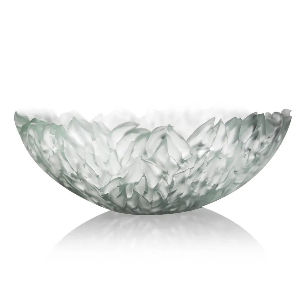 Vessière Cristaux Coupes, Coupelles Et Photophores|Coupelles Cristal|Coupe en verre par Aline Thibault (vert d’eau)