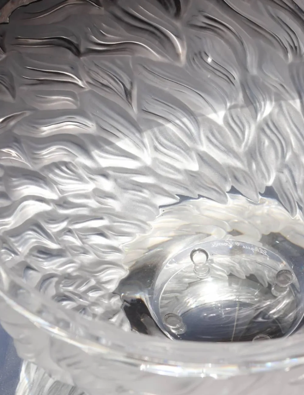 Vessière Cristaux Coupes, Coupelles Et Photophores|Coupes Cristal|Coupe fourrure Lalique