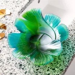 Vessière Cristaux Coupes Cristal|Coupe ginkgo magnum daum