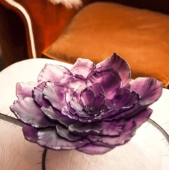 Vessière Cristaux Coupes Cristal|Coupe grand modèle camelia daum
