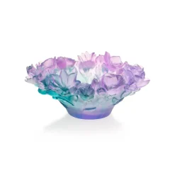 Vessière Cristaux Fleurs Cristal|Sulfures, Presse-Papiers Cristal|Coupe Moyen Modèle Sweet Garden Daum