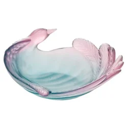 Vessière Cristaux Coupes Cristal|Coupe oiseaux paradis daum