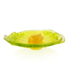 Vessière Cristaux Fleurs Cristal|Sulfures, Presse-Papiers Cristal|Coupe sur pied Citrus Daum