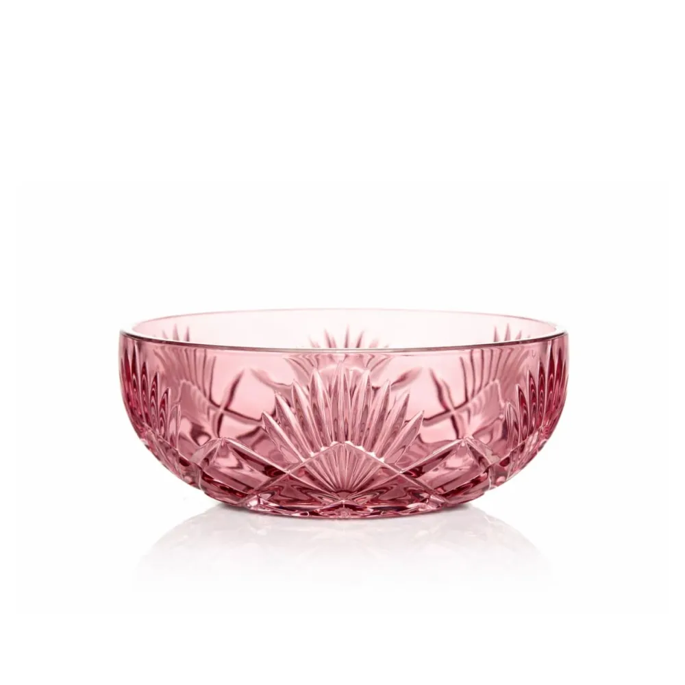 Vessière Cristaux Coupes, Coupelles Et Photophores|Coupelles Cristal|Coupelle à fruit cristal rose prestige