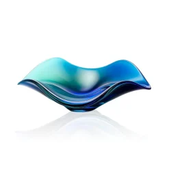 Vessière Cristaux Coupes, Coupelles Et Photophores|Coupes Cristal|Coupelle cristal arlequin bleu turquoise