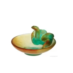 Vessière Cristaux Coupelles Cristal|Animaux Cristal|Coupelle horoscope serpent daum