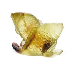 Vessière Cristaux Bestiaire|Animaux Cristal|Couple carpes daum