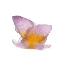 Vessière Cristaux Bestiaire|Animaux Cristal|Couple de carpes daum