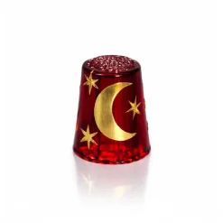 Vessière Cristaux Décoration|Dé à Coudre en cristal réverie or