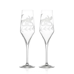 Vessière Cristaux Flûte Champagne|Verre Cristal|Duo flutes colombes mariage champagne