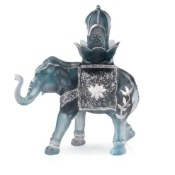 Vessière Cristaux Bestiaire|Editions D’Art|Eléphant Shalmara bleu gris Daum