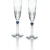 Vessière Cristaux Flûte Champagne|Art De La Table|Eve harcourt flûte bouton bleu x2 baccarat