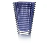 Vessière Cristaux Vases Cristal Couleur|Vases|Eye vase rectangulaire bleu baccarat