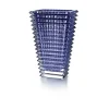 Vessière Cristaux Vases Cristal Couleur|Vases|Eye vase rectangulaire bleu baccarat
