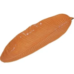 Vessière Cristaux Lunéville|Feuille banana mandarine