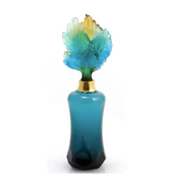 Vessière Cristaux Flacon De Parfum|Flacon à parfum prestige fleur de paon daum