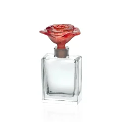 Vessière Cristaux Flacon De Parfum|Flacon de parfum rose framboise daum
