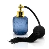Vessière Cristaux Flacon De Parfum|Flacon parfum bleu royal verre craquelé