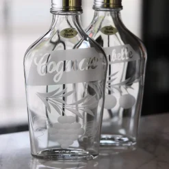 Vessière Cristaux Art De La Table|Flasque, Bouteille Cristal|Flasque cognac cristal taillée