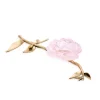 Vessière Cristaux Fleurs Cristal|Sulfures, Presse-Papiers Cristal|Fleur d’apparat camelia daum
